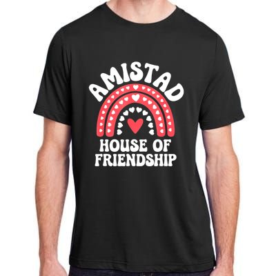 Amistad House Of Friendship Boho Heart Rainbow Adult ChromaSoft Performance T-Shirt