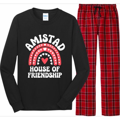 Amistad House Of Friendship Boho Heart Rainbow Long Sleeve Pajama Set