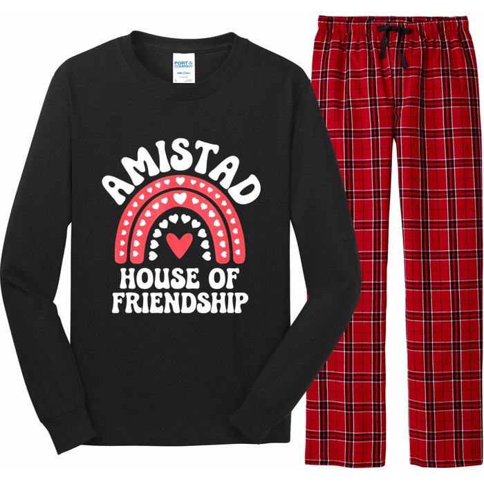 Amistad House Of Friendship Boho Heart Rainbow Long Sleeve Pajama Set