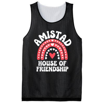 Amistad House Of Friendship Boho Heart Rainbow Mesh Reversible Basketball Jersey Tank