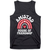 Amistad House Of Friendship Boho Heart Rainbow Tank Top