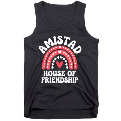 Amistad House Of Friendship Boho Heart Rainbow Tank Top