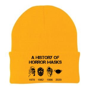 A History Of Horror Masks Halloween And Movie Gift Knit Cap Winter Beanie