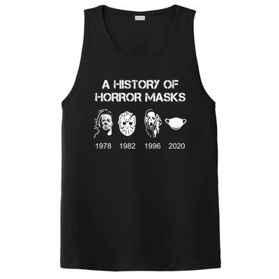 A History Of Horror Masks Halloween And Movie Gift PosiCharge Competitor Tank