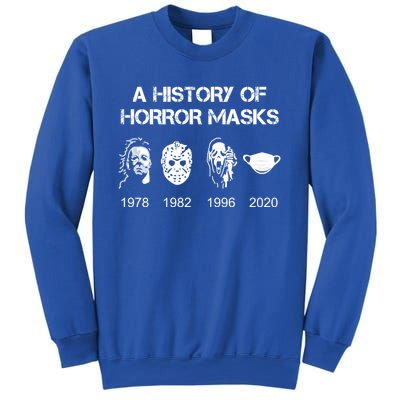 A History Of Horror Masks Halloween And Movie Gift Sweatshirt