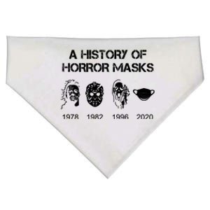 A History Of Horror Masks Halloween And Movie Gift USA-Made Doggie Bandana