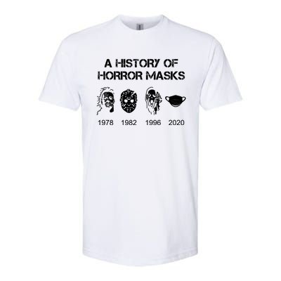 A History Of Horror Masks Halloween And Movie Gift Softstyle® CVC T-Shirt