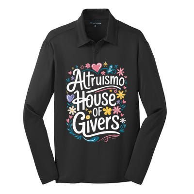 Altruismo House Of Givers School Spirit Silk Touch Performance Long Sleeve Polo