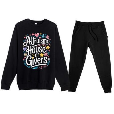 Altruismo House Of Givers School Spirit Premium Crewneck Sweatsuit Set