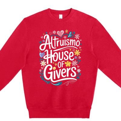 Altruismo House Of Givers School Spirit Premium Crewneck Sweatshirt