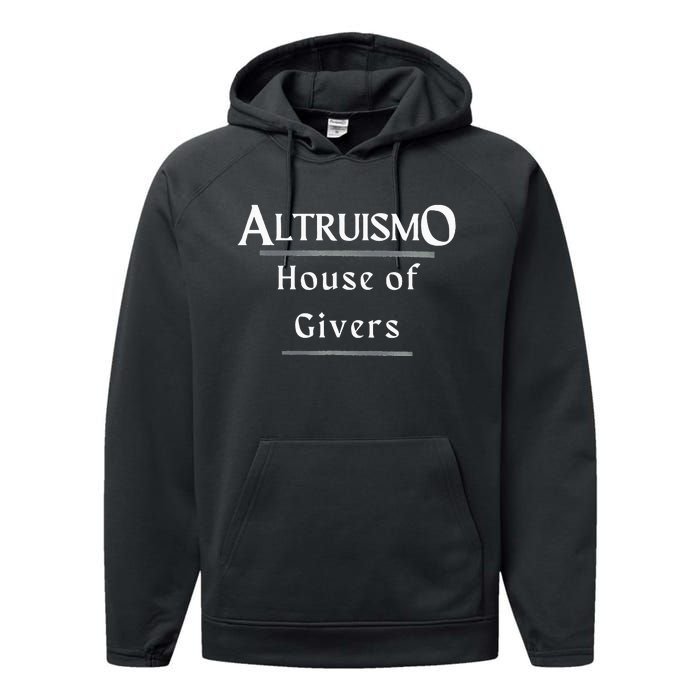 Altruismo House Of Givers Rca Givers School Spirit Black Altruismo House Of Gi Performance Fleece Hoodie