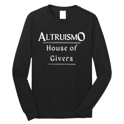 Altruismo House Of Givers Rca Givers School Spirit Black Altruismo House Of Gi Long Sleeve Shirt