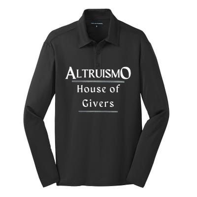 Altruismo House Of Givers Rca Givers School Spirit Black Altruismo House Of Gi Silk Touch Performance Long Sleeve Polo