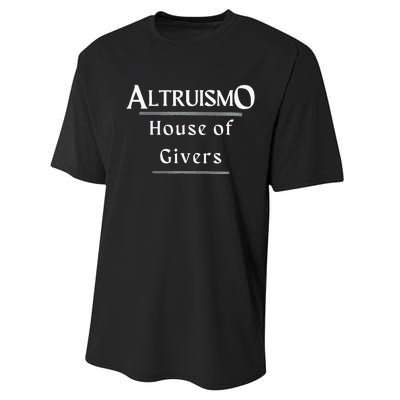 Altruismo House Of Givers Rca Givers School Spirit Black Altruismo House Of Gi Performance Sprint T-Shirt