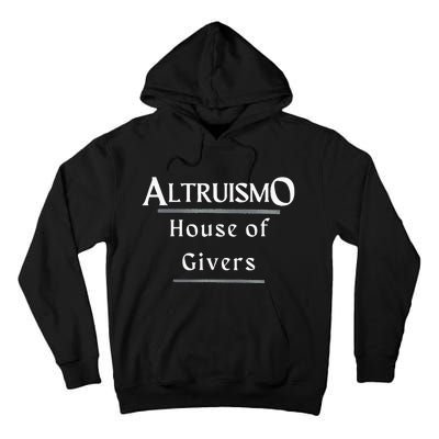 Altruismo House Of Givers Rca Givers School Spirit Black Altruismo House Of Gi Tall Hoodie