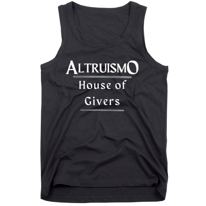 Altruismo House Of Givers Rca Givers School Spirit Black Altruismo House Of Gi Tank Top