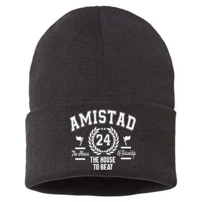 Amistad House Of Friendship House Friendship School Spirit Sustainable Knit Beanie