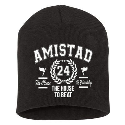 Amistad House Of Friendship House Friendship School Spirit Short Acrylic Beanie