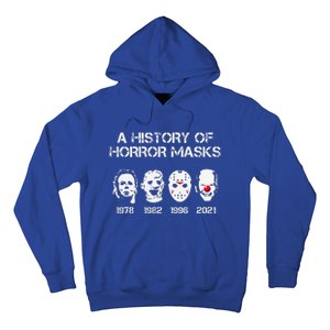 A History Of Horror Masks Halloween Funny Costume Hoodie