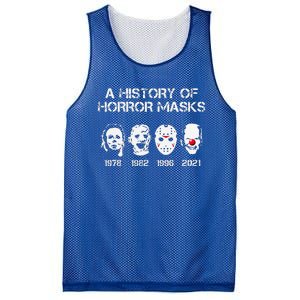 A History Of Horror Masks Halloween Funny Costume Mesh Reversible Basketball Jersey Tank