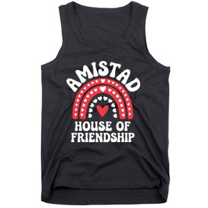 Amistad House Of Friendship Boho Heart Rainbow Tank Top