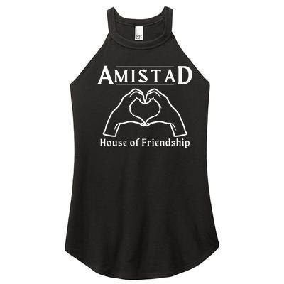 Amistad House Of Friendship Rca Friendly School Spirit Women’s Perfect Tri Rocker Tank