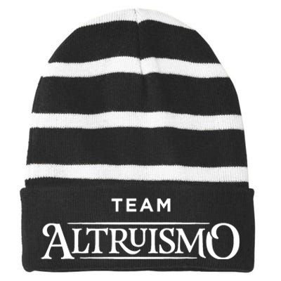 Altruismo House Of Givers School Spirit Givers Black Striped Beanie with Solid Band