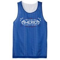 America Home Of The Free Because Of The Brave Patriotic Gift Mesh Reversible Basketball Jersey Tank