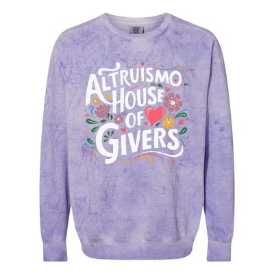 Altruismo House Of Givers Rca Givers School Spirit Colorblast Crewneck Sweatshirt