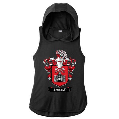 Amistad House Of Givers Rca Friendship School Spirit Ladies PosiCharge Tri-Blend Wicking Draft Hoodie Tank