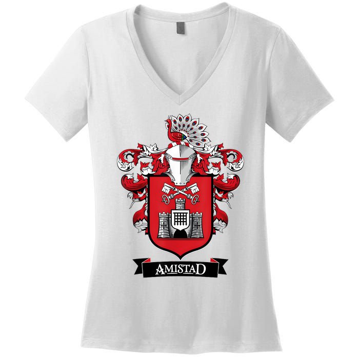 Amistad House Of Givers Rca Friendship School Spirit Women's V-Neck T-Shirt