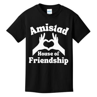 Amistad House Of Friendship Hand Heart Kids T-Shirt