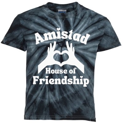 Amistad House Of Friendship Hand Heart Kids Tie-Dye T-Shirt