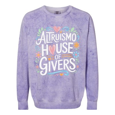 Altruismo House Of Givers Rca Givers School Spirit Colorblast Crewneck Sweatshirt