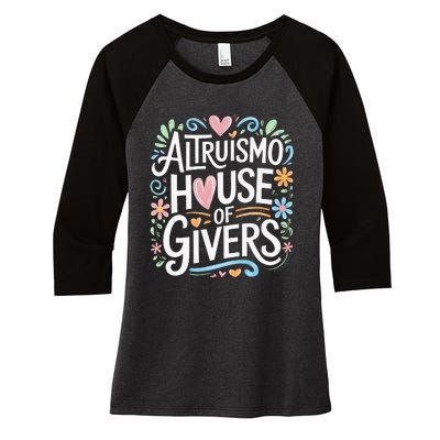 Altruismo House Of Givers Rca Givers School Spirit Women's Tri-Blend 3/4-Sleeve Raglan Shirt