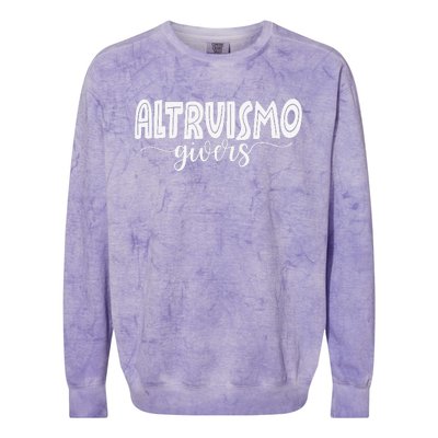 Altruismo House Of Givers Rca Givers School Spirit Gift Colorblast Crewneck Sweatshirt