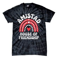 Amistad House Of Friendship Boho Heart Rainbow Tie-Dye T-Shirt