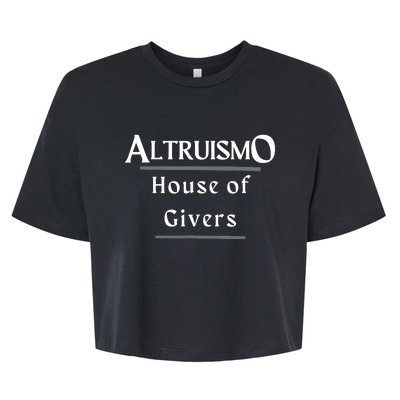 Altruismo House Of Givers Rca Givers School Spirit Black Bella+Canvas Jersey Crop Tee