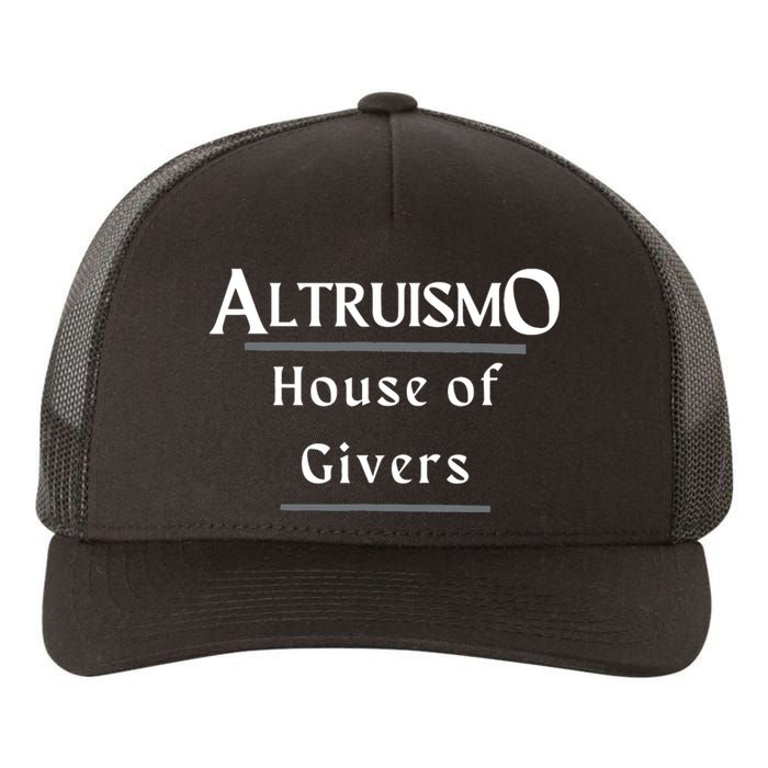 Altruismo House Of Givers Rca Givers School Spirit Black Yupoong Adult 5-Panel Trucker Hat