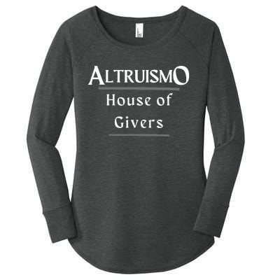 Altruismo House Of Givers Rca Givers School Spirit Black Women's Perfect Tri Tunic Long Sleeve Shirt