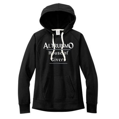 Altruismo House Of Givers Rca Givers School Spirit Black Women's Fleece Hoodie