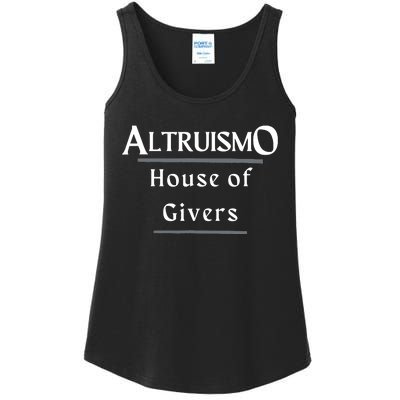 Altruismo House Of Givers Rca Givers School Spirit Black Ladies Essential Tank