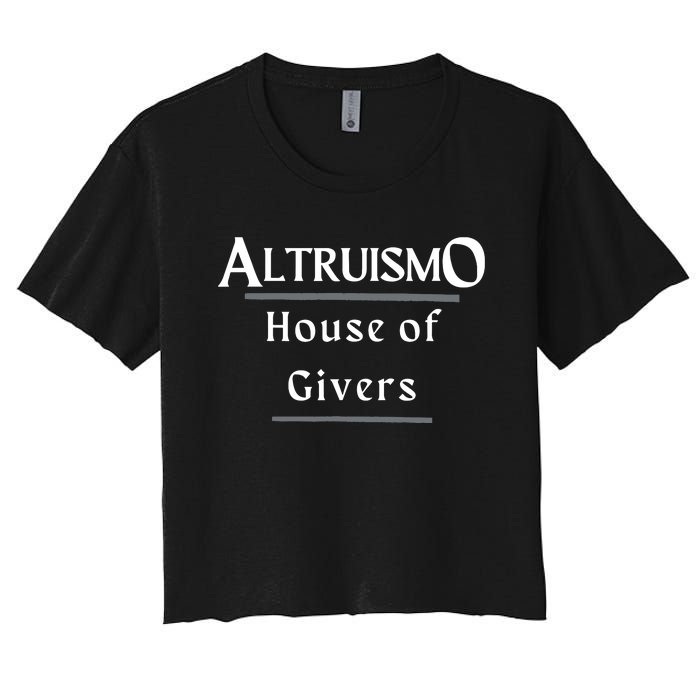 Altruismo House Of Givers Rca Givers School Spirit Black Women's Crop Top Tee