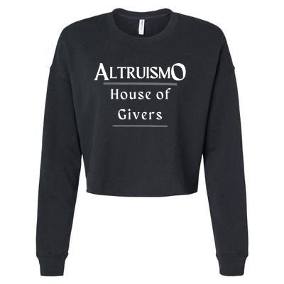 Altruismo House Of Givers Rca Givers School Spirit Black Cropped Pullover Crew