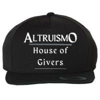 Altruismo House Of Givers Rca Givers School Spirit Black Wool Snapback Cap