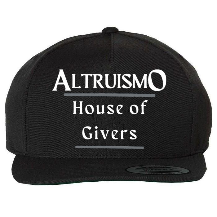 Altruismo House Of Givers Rca Givers School Spirit Black Wool Snapback Cap