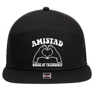 Amistad House Of Friendship Rca Friendly School Spirit 7 Panel Mesh Trucker Snapback Hat