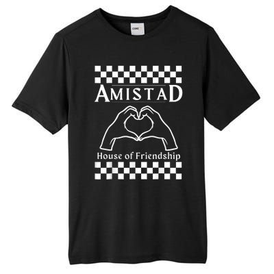 Amistad House Of Friendship Red Retro Groovy Social Amistad Tall Fusion ChromaSoft Performance T-Shirt