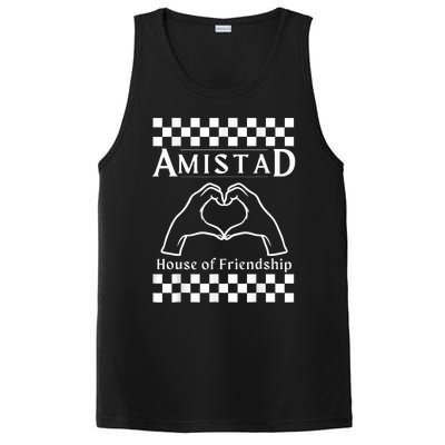 Amistad House Of Friendship Red Retro Groovy Social Amistad PosiCharge Competitor Tank