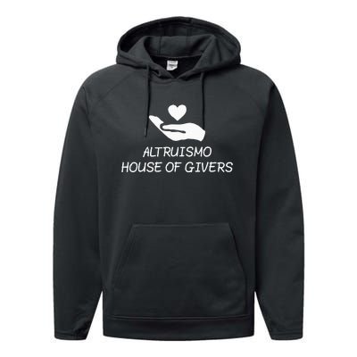 Altruismo House Of Givers Rca Givers School Spirit Black Performance Fleece Hoodie